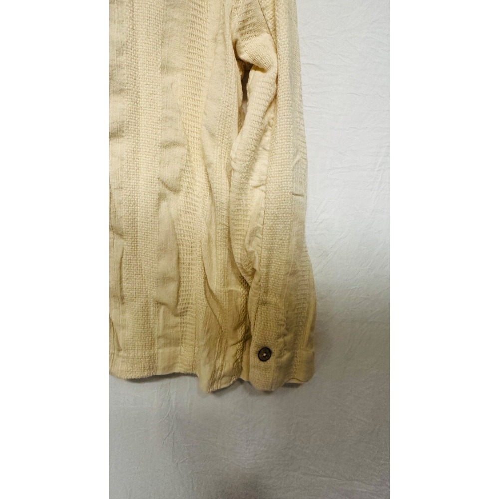 Free People Linen Blend Blazer Beige Cream Size XS Double Pockets Single Button - Picture 7 of 7